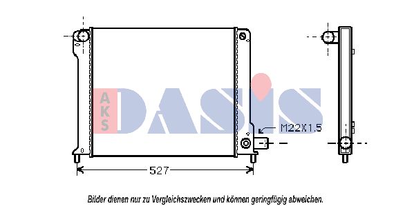 AKS DASIS Radiators, Motora dzesēšanas sistēma 080053N